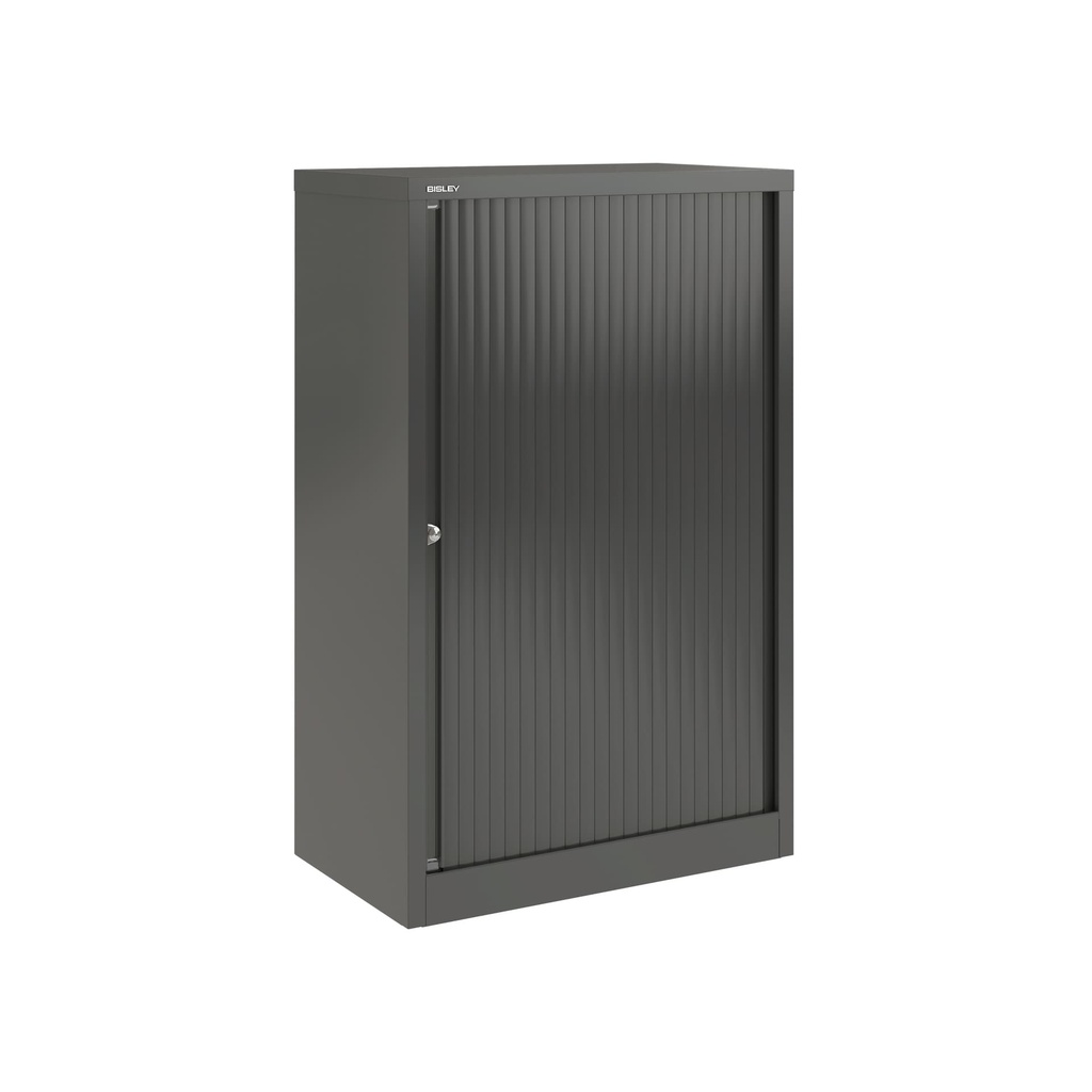 Armario de puerta persiana Bisley Essentials en color gris antracita