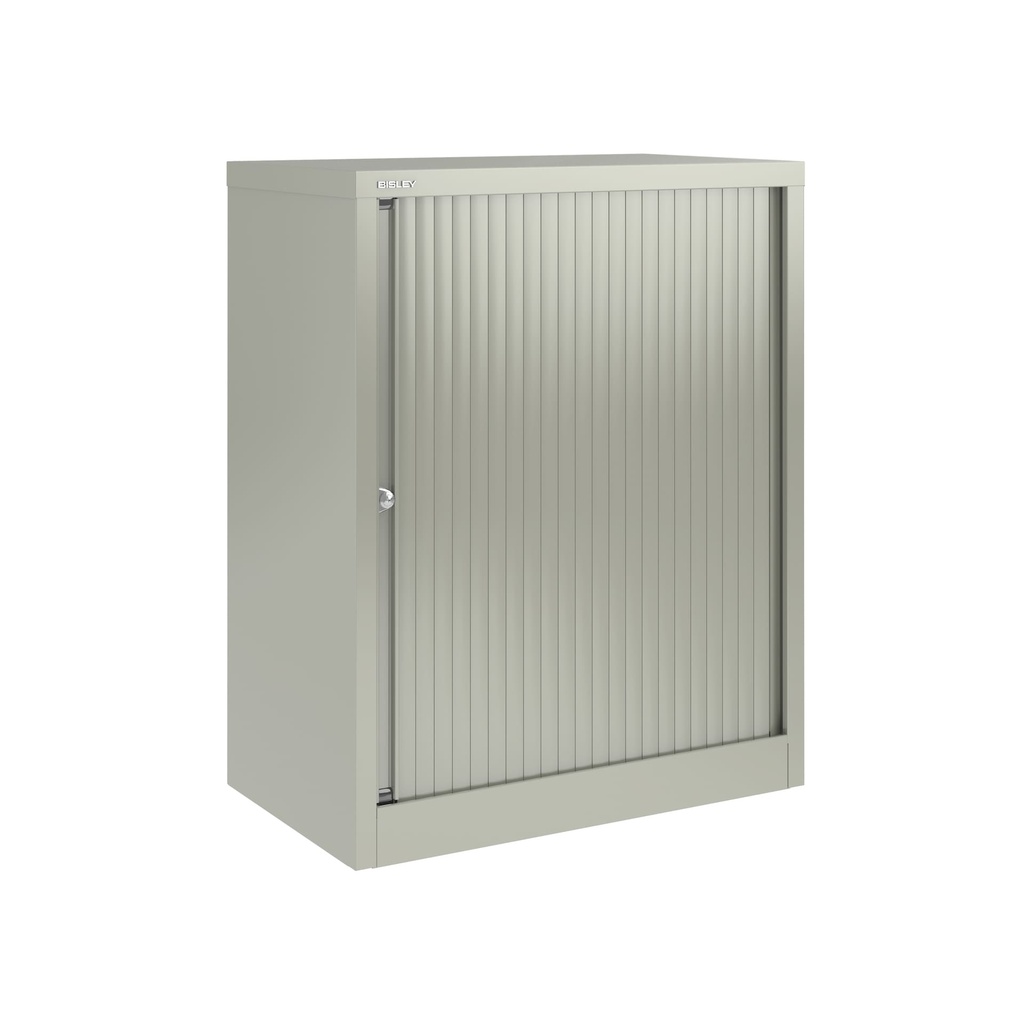 Armario de puerta persiana Bisley Essentials en color gris medio