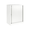 Armario de puerta persiana Bisley Essentials en color gris