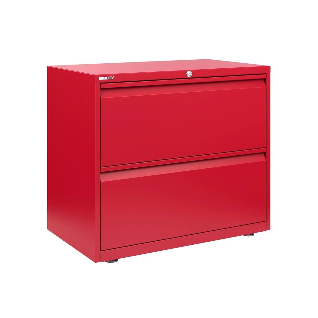 Archivador para carpetas colgantes Bisley Essentials color rojo cardenal