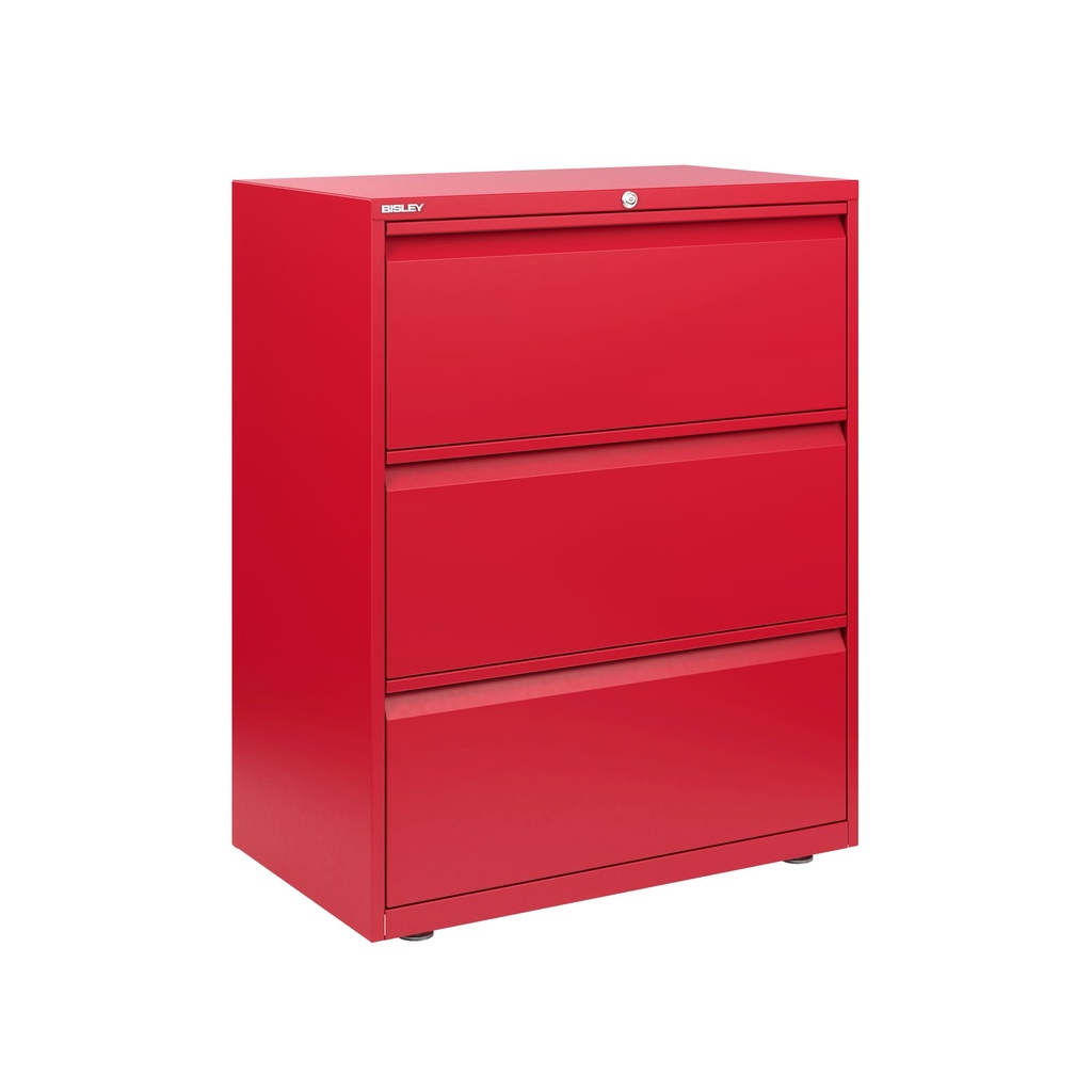 Archivador para carpetas colgantes Bisley Essentials color rojo cardenal