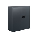 Armario metálico bajo económico en gris oscuro antracita