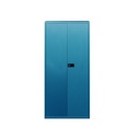 Armario metálico bajo económico en color azul