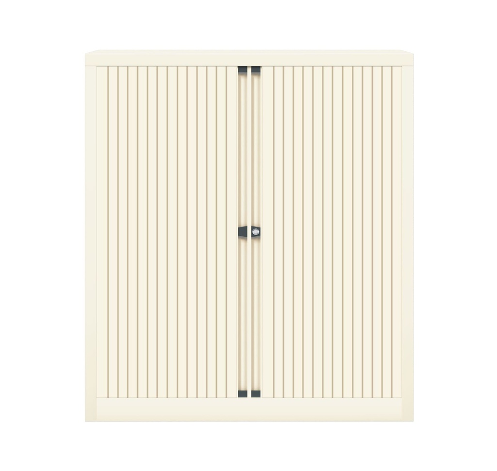 Armario metálico de persiana Bisley EuroTambour en blanco