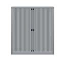 Armario metálico de persiana Bisley EuroTambour en gris plata