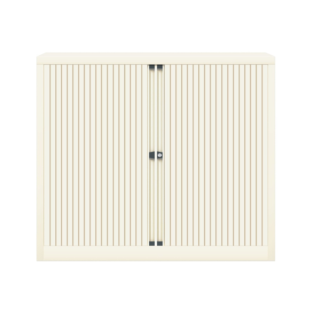 Armario metálico de persiana Bisley EuroTambour en blanco