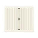 Armario metálico de persiana Bisley EuroTambour en blanco