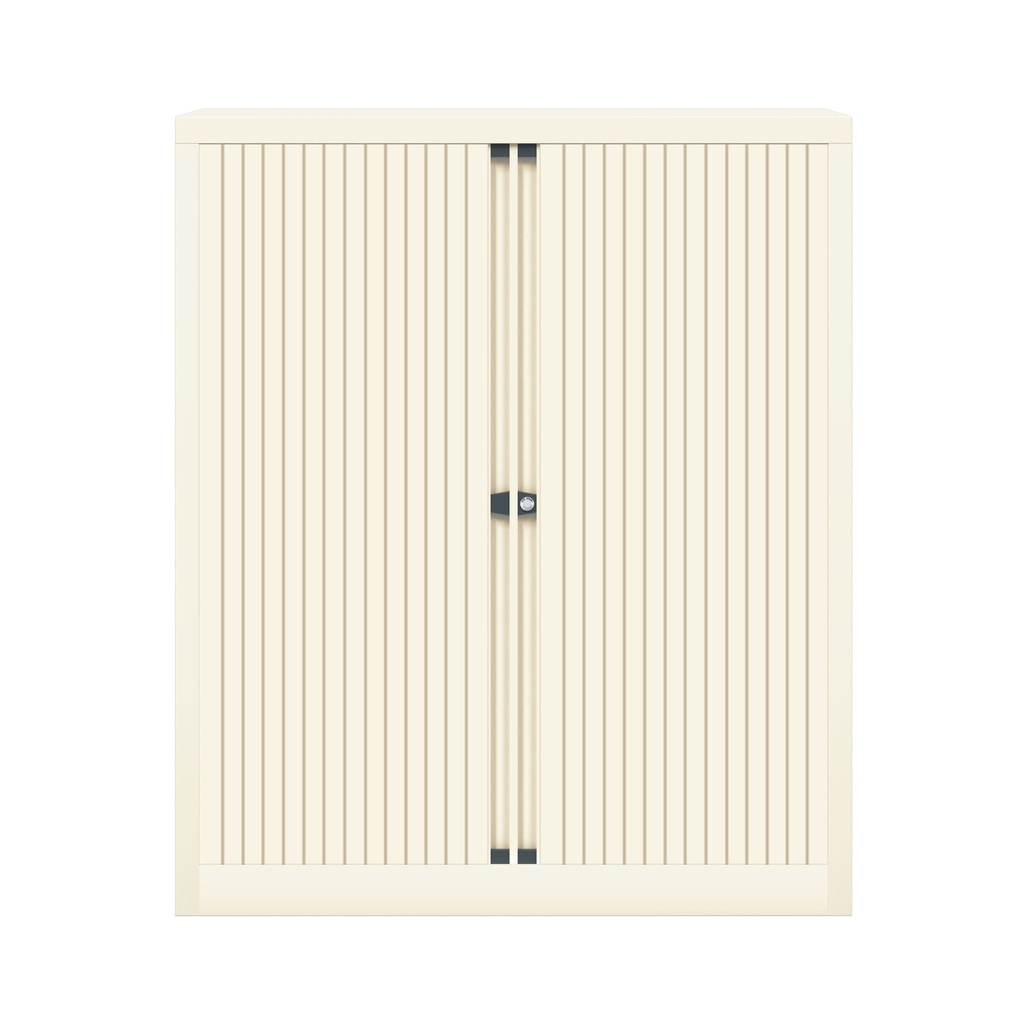 Armario metálico de persiana Bisley EuroTambour en blanco