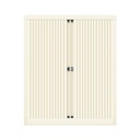 Armario metálico de persiana Bisley EuroTambour en blanco