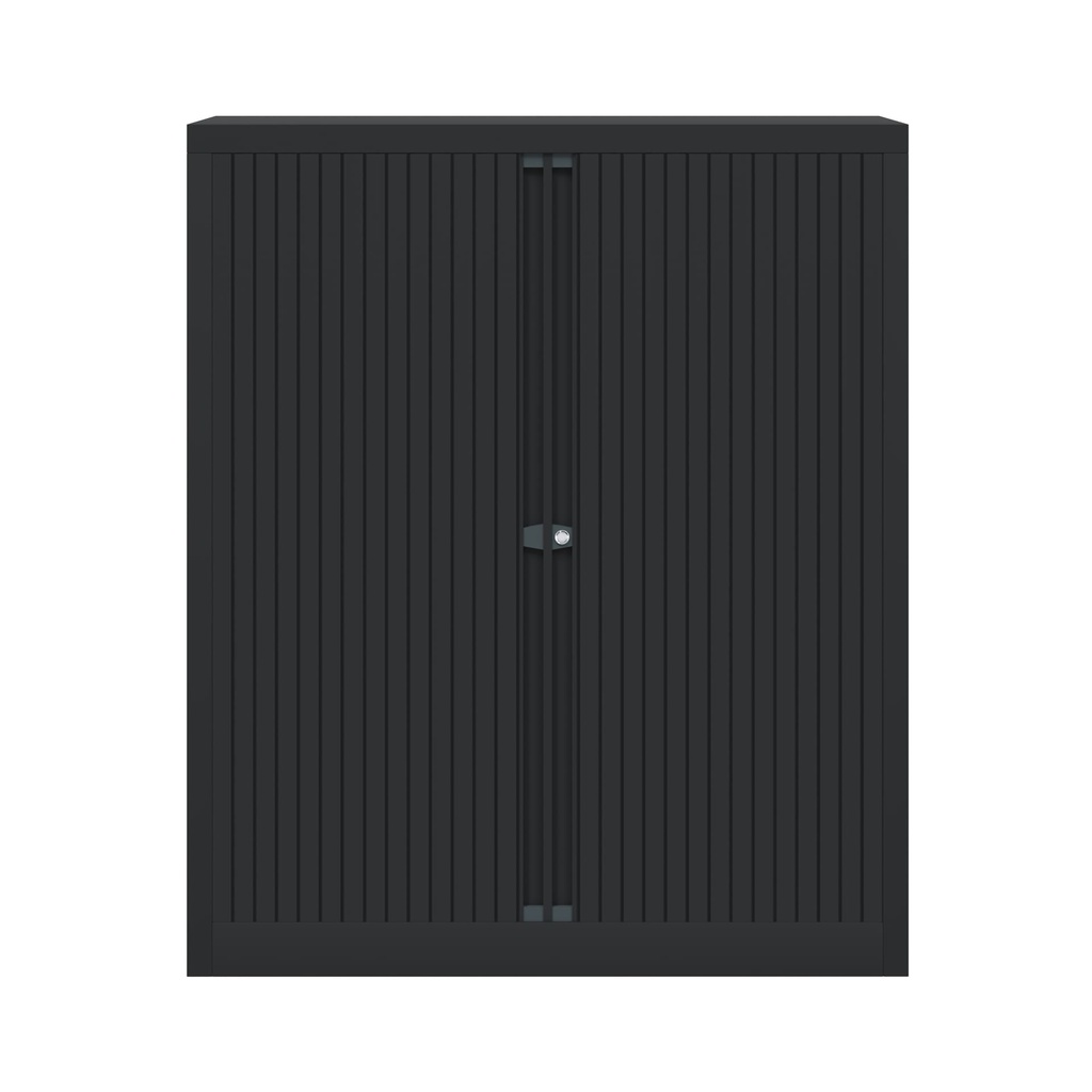 Armario metálico de persiana Bisley EuroTambour en negro