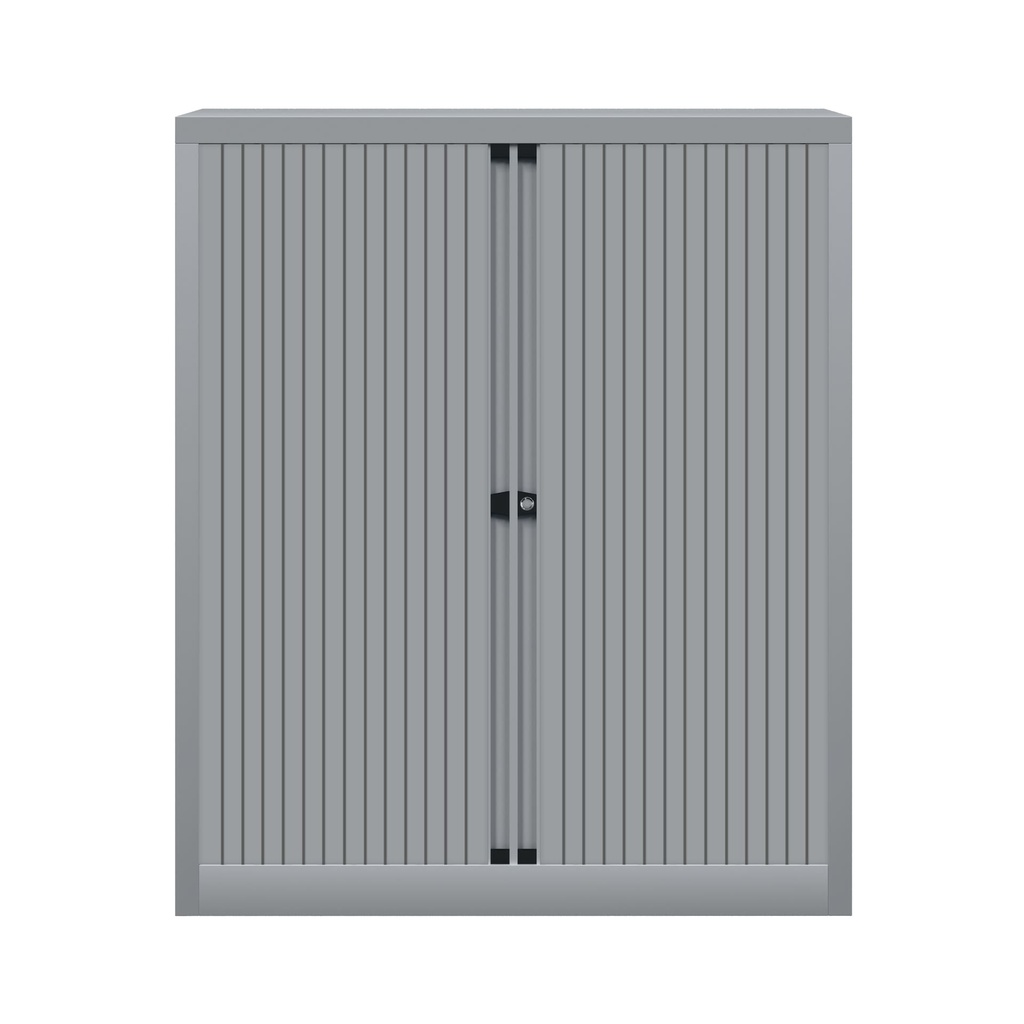 Armario metálico de persiana Bisley EuroTambour en gris plata