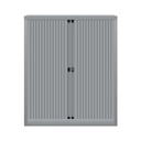 Armario metálico de persiana Bisley EuroTambour en gris plata