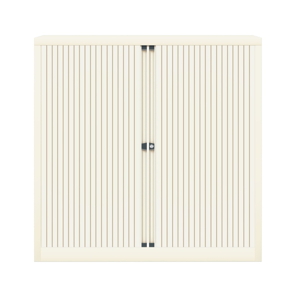 Armario metálico de persiana Bisley EuroTambour en blanco