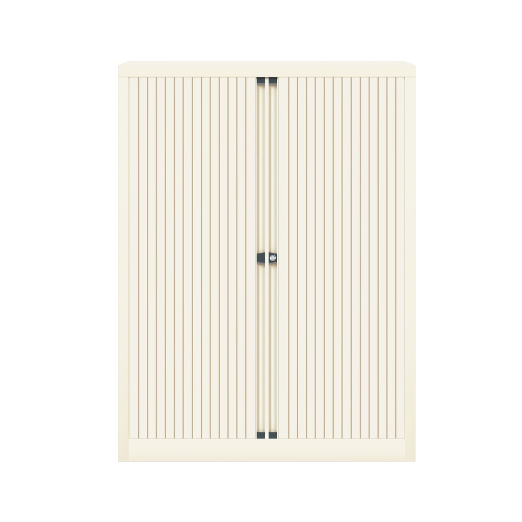 Armario metálico de persiana Bisley EuroTambour en blanco