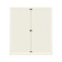 Armario metálico de persiana Bisley EuroTambour en blanco