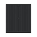 Armario metálico de persiana Bisley EuroTambour en negro