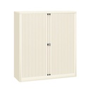 Armario metálico de persiana Bisley EuroTambour en blanco