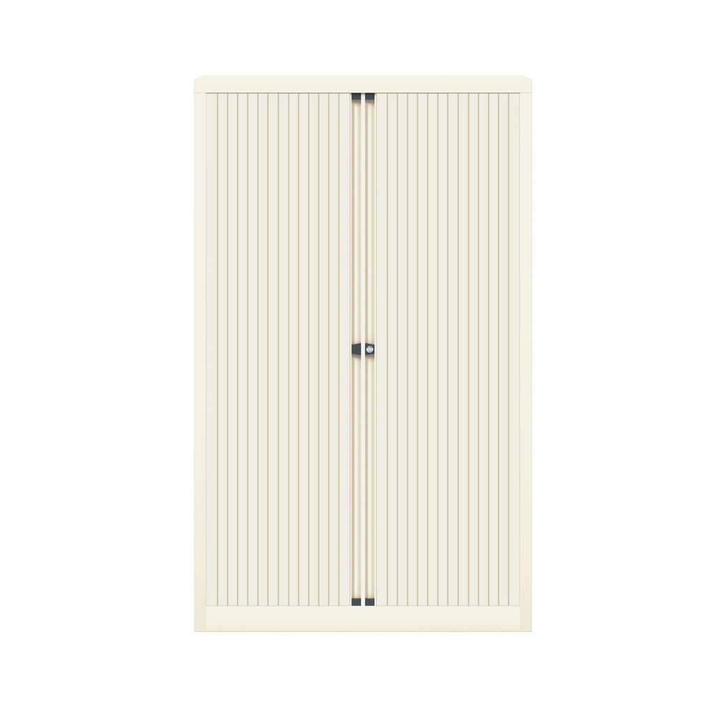 Armario metálico de persiana Bisley EuroTambour en blanco