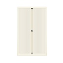 Armario metálico de persiana Bisley EuroTambour en blanco