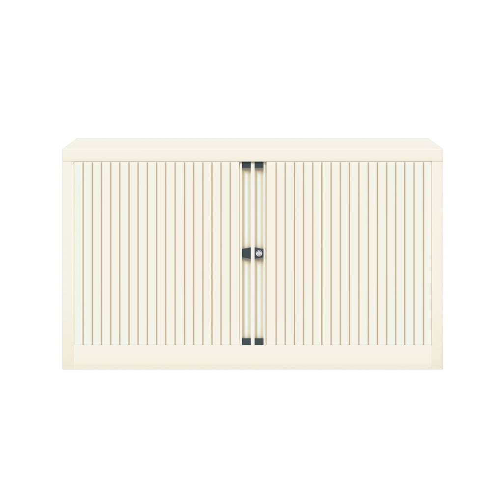 Armario metálico de persiana Bisley EuroTambour en blanco