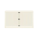 Armario metálico de persiana Bisley EuroTambour en blanco