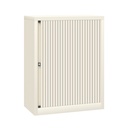 Armario metálico de persiana Bisley EuroTambour en blanco tiza