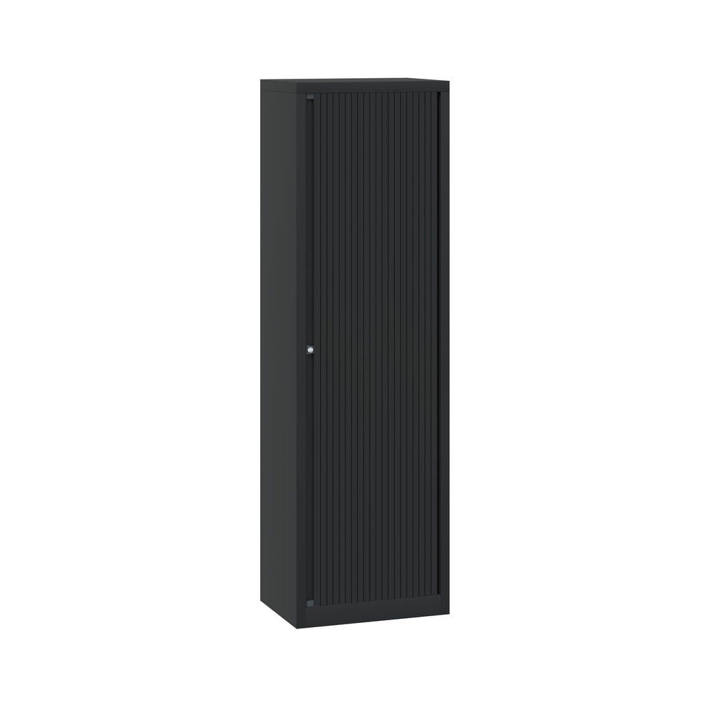 Armario metálico de persiana Bisley EuroTambour en color negro