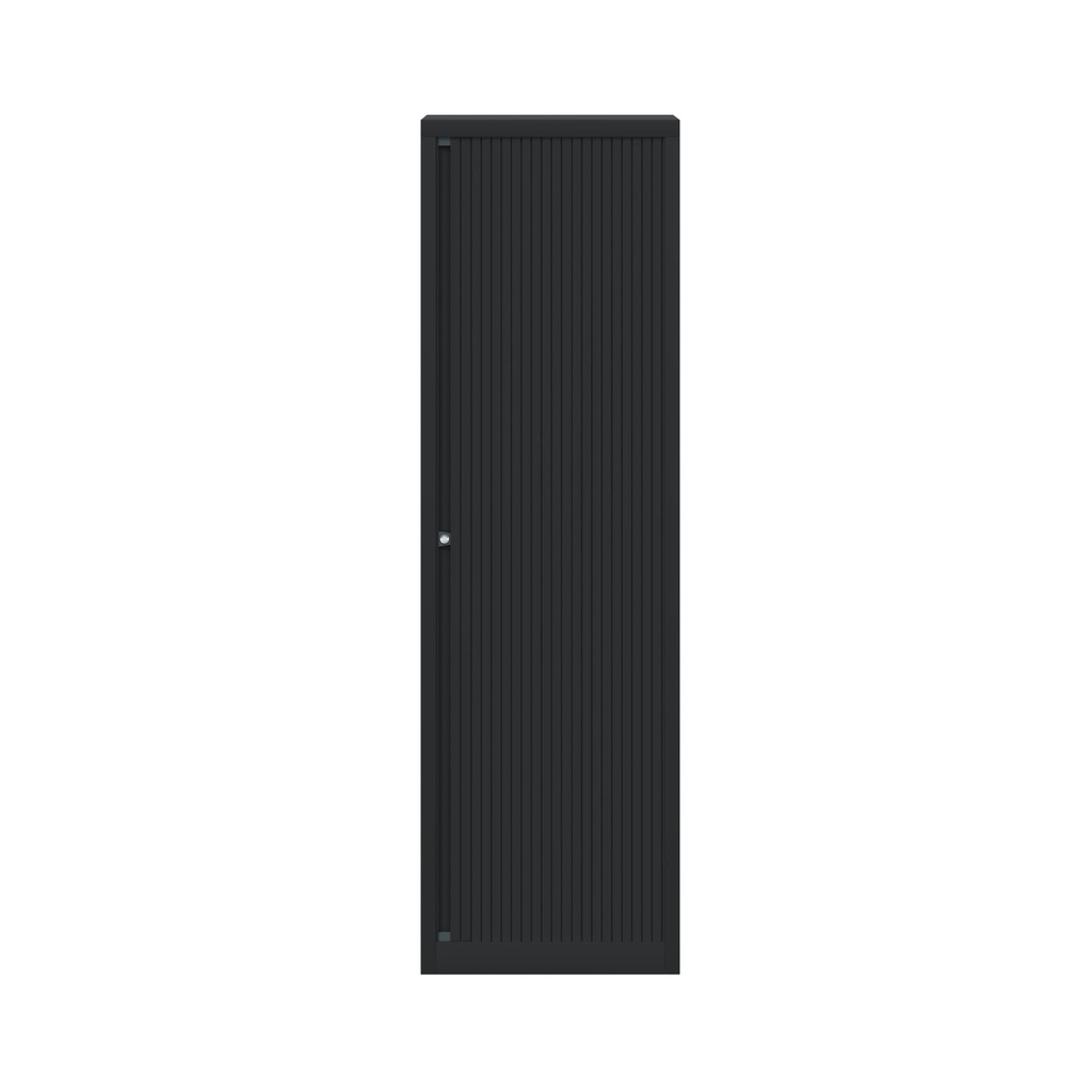 Armario metálico de persiana Bisley EuroTambour en negro