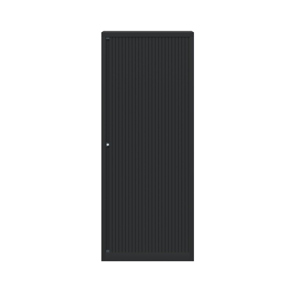 Armario metálico de persiana Bisley EuroTambour en negro