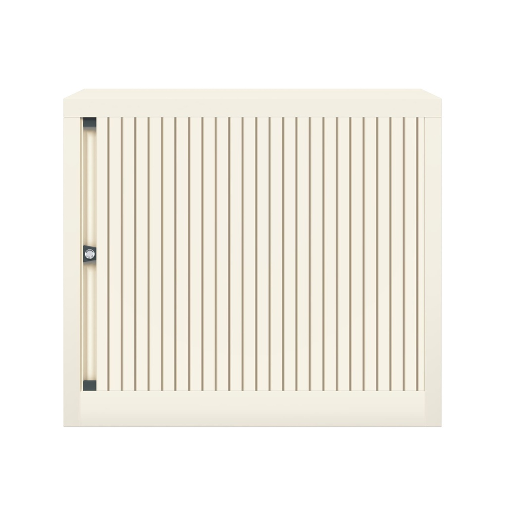 Armario metálico de persiana Bisley EuroTambour en blanco