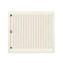 Armario metálico de persiana Bisley EuroTambour en blanco