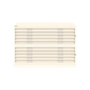 Archivador de planos metálico Bisley en color blanco