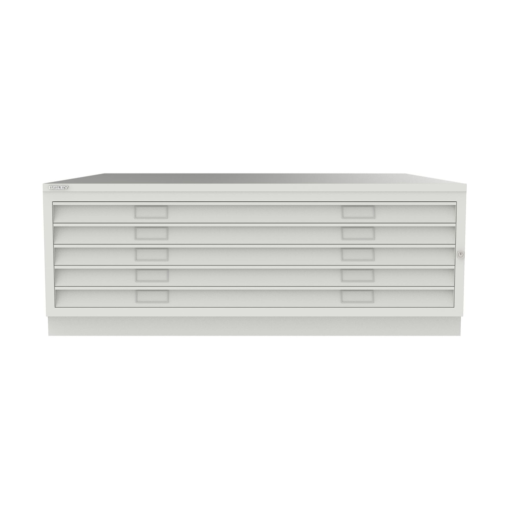 Archivador de planos metálico Bisley en color blanco