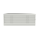 Archivador de planos metálico Bisley en color blanco