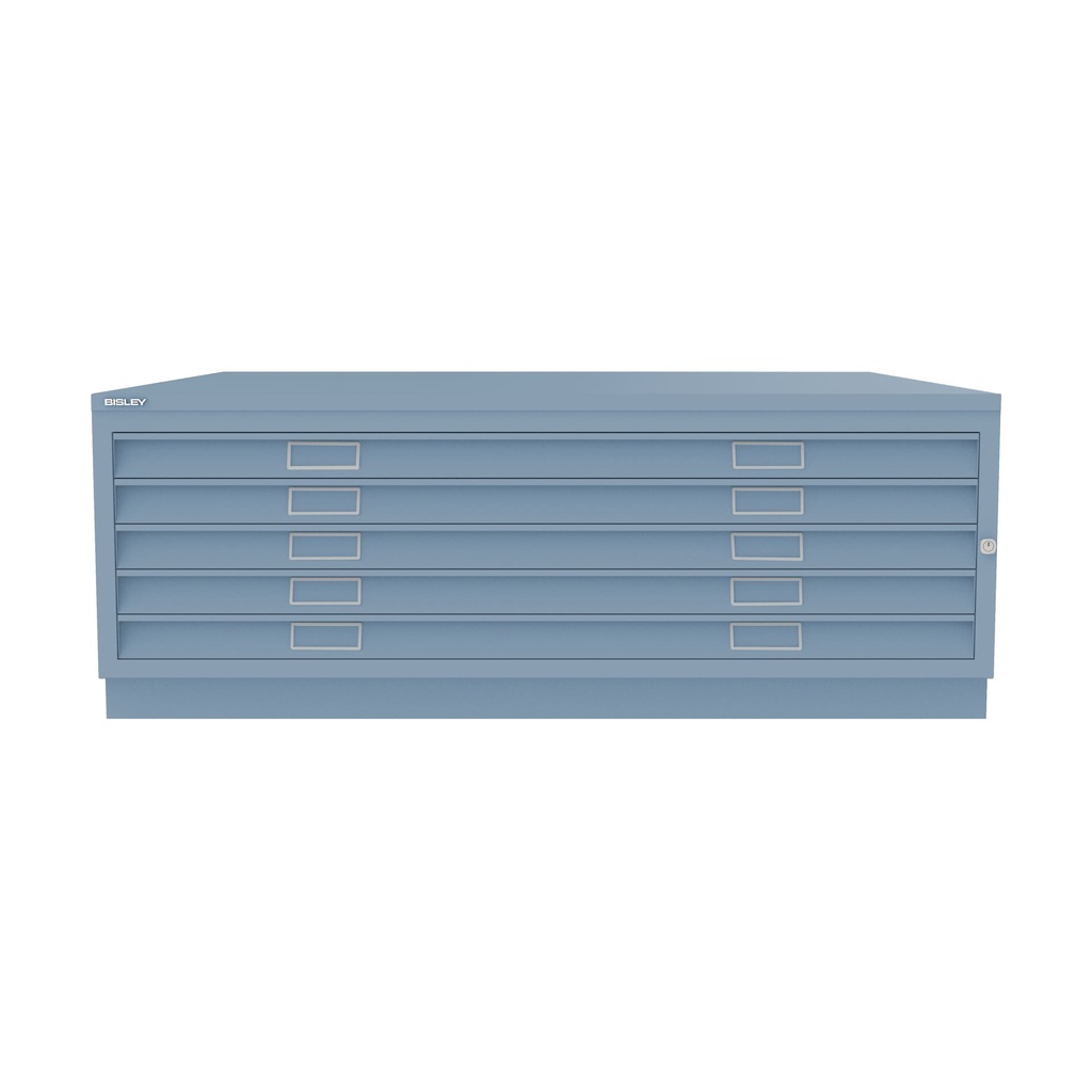 Archivador de planos metálico Bisley en color azul claro