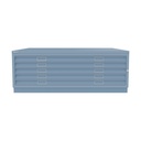 Archivador de planos metálico Bisley en color azul claro