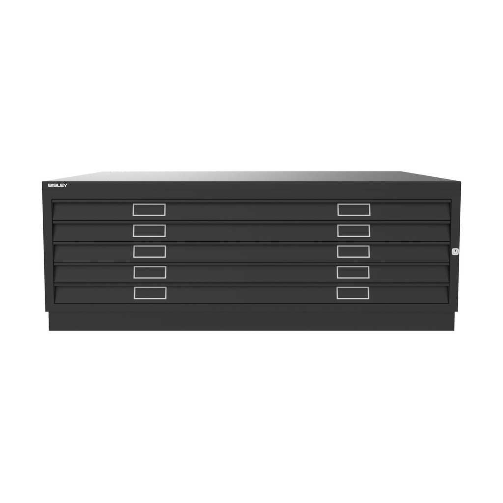 Archivador de planos metálico Bisley en color negro