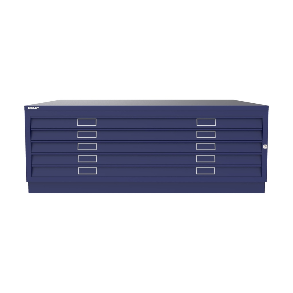 Archivador de planos metálico Bisley en color azul oscuro