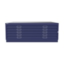 Archivador de planos metálico Bisley en color azul oscuro