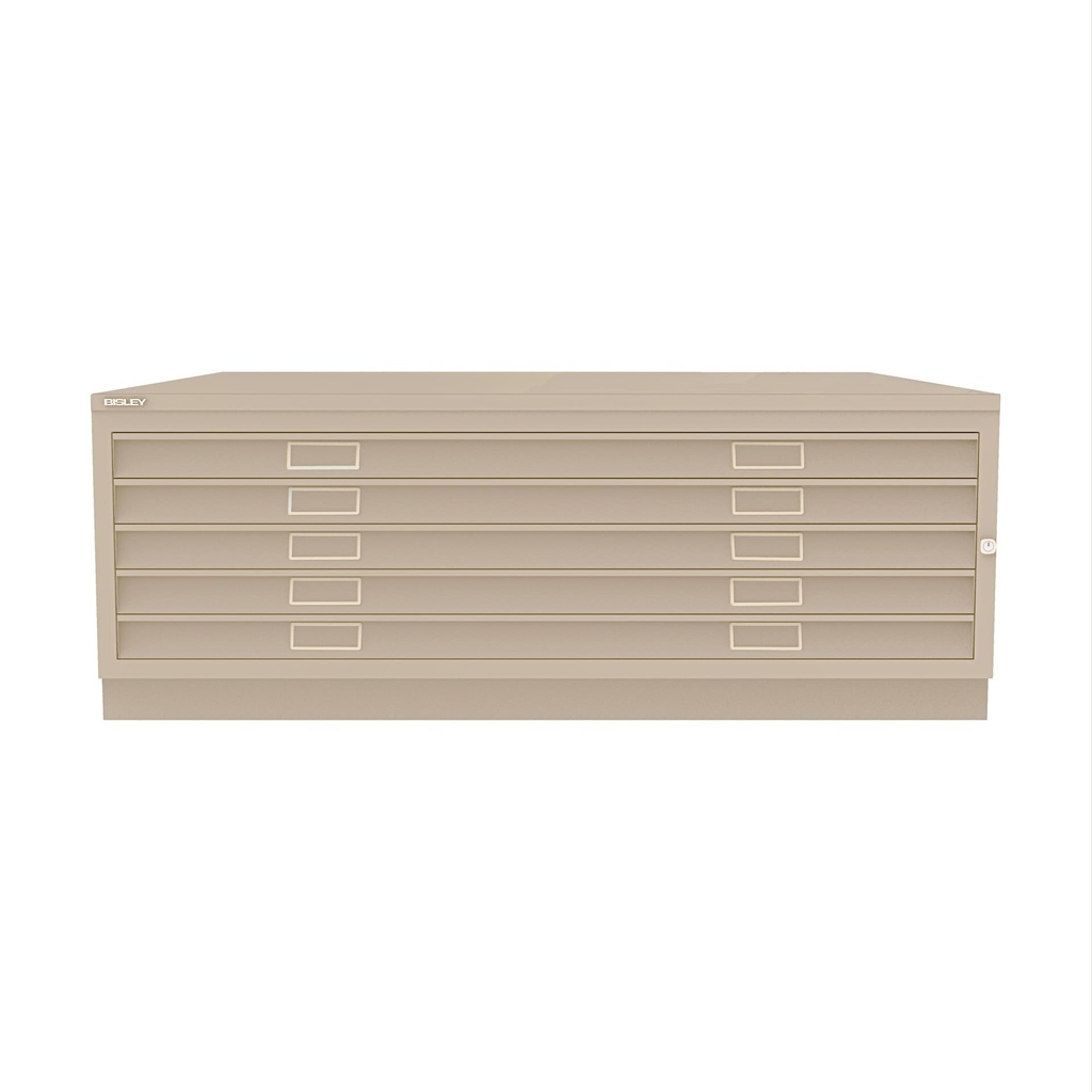 Archivador de planos metálico Bisley en color crema