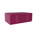 Archivador de planos metálico Bisley en color fucsia