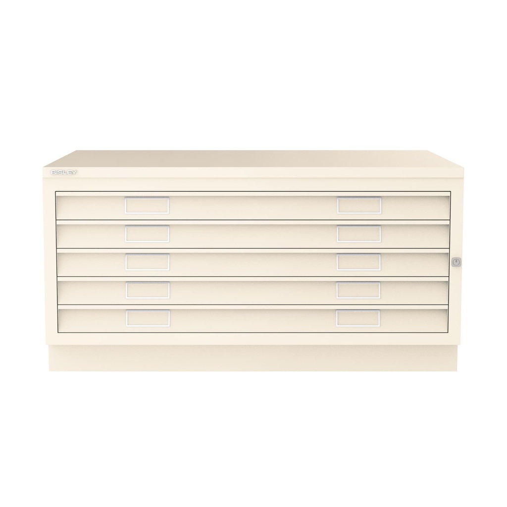 Archivador de planos metálico Bisley en color blanco