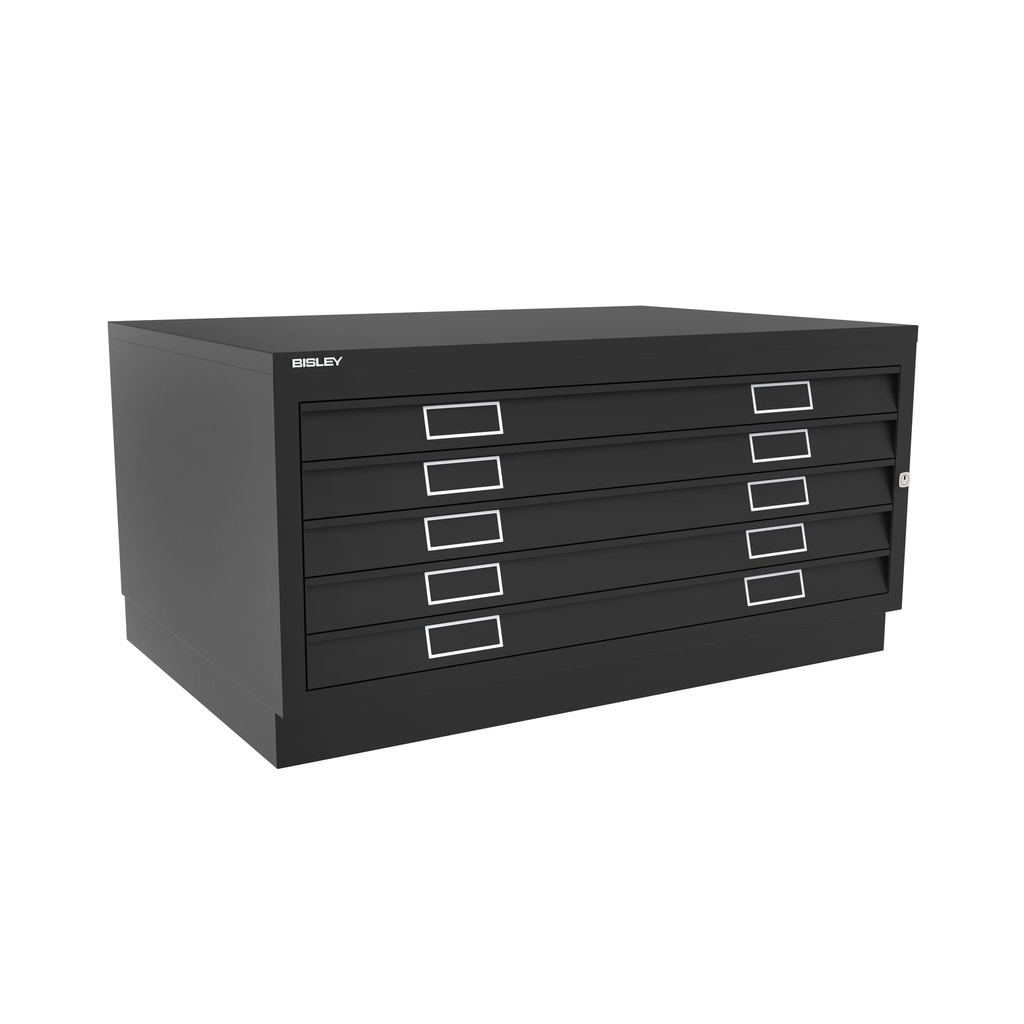 Archivador de planos metálico Bisley en color negro