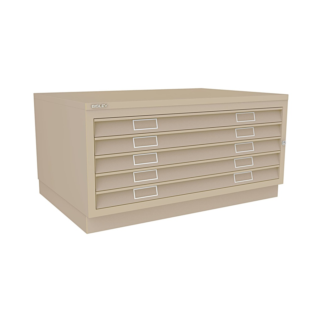 Archivador de planos metálico Bisley en color crema