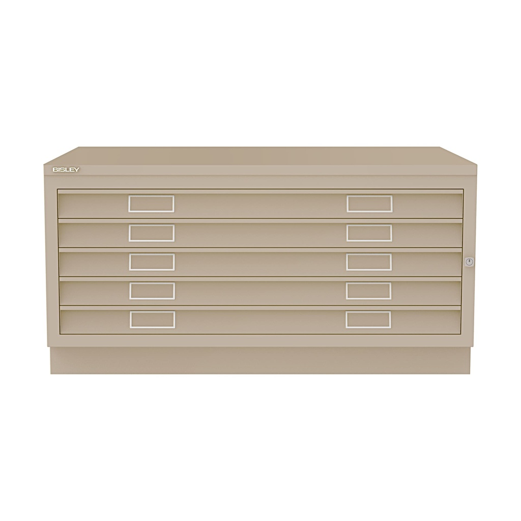 Archivador de planos metálico Bisley en color crema