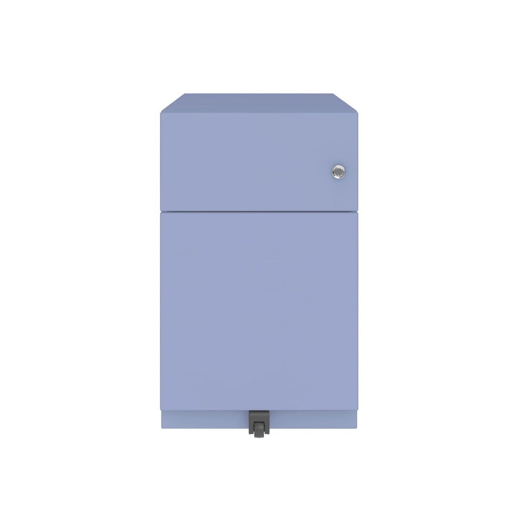 Cajonera móvil Bisley Note con 1 cajón personal y 1 de archivo en color malva morado