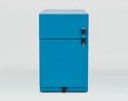 Cajonera móvil Bisley Note con 1 cajón personal y 1 de archivo en color azul con llaves