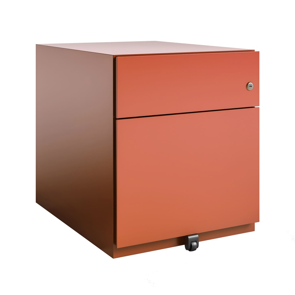 Cajonera móvil Bisley Note con 1 cajón personal y 1 de archivo color negro