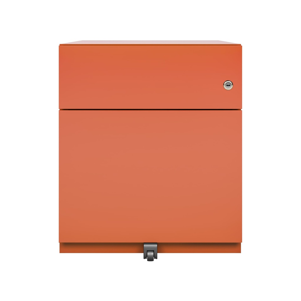 Cajonera móvil Bisley Note con 1 cajón personal y 1 de archivo color negro