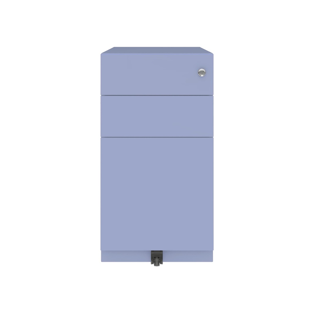 Cajonera móvil Bisley Note con 1 cajón personal y 1 de archivo en color malva morado